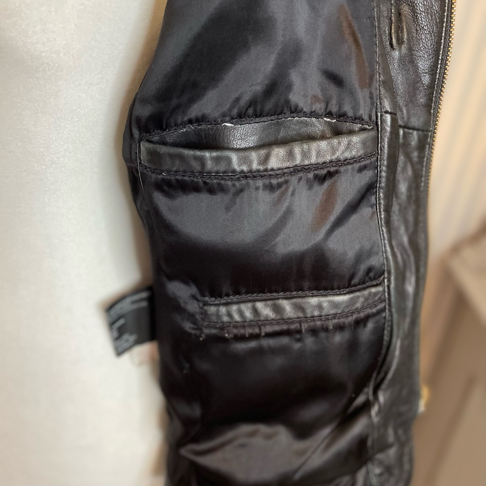 Danier Black Leather Buckle-Detail Jacket - Picture 8 of 9